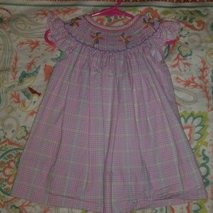Anavini smocked Bishop dress 9m